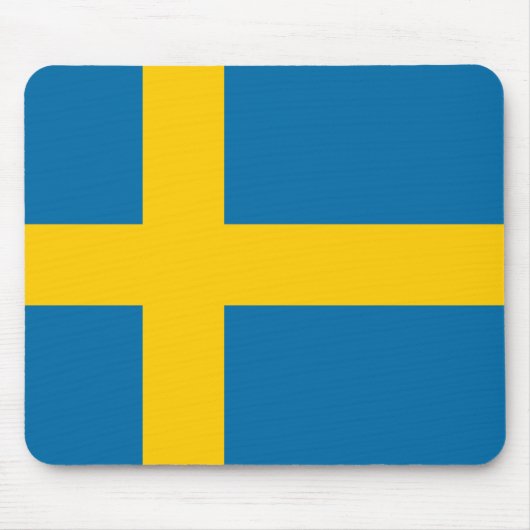 Schwedische Flagge Mousepad (Vorne)