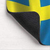 Schwedische Flagge Mousepad (Ecke)