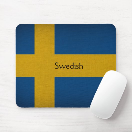 Schwedische Flagge Mousepad (Mit Mouse)