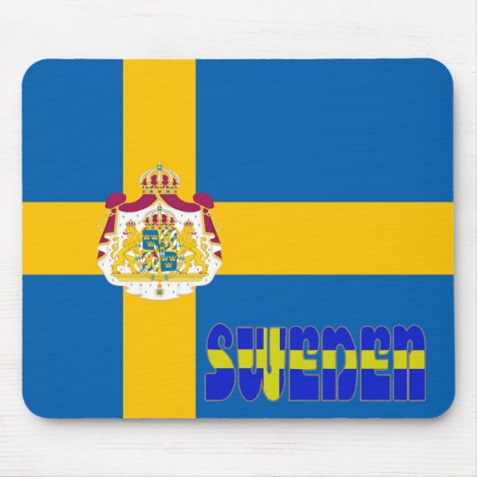 Schwedische Flagge Mousepad (Vorne)