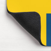 Schwedische Flagge Mousepad (Ecke)