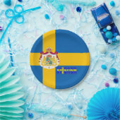 Schwedische Flagge Pappteller (Party)