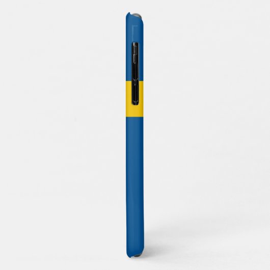 Schwedische Flagge personalisiert Case-Mate iPhone Hülle (Hinten/Links)