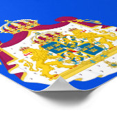 Schwedische Flagge Poster (Ecke)