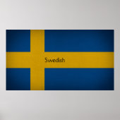 Schwedische Flagge Poster (Vorne)