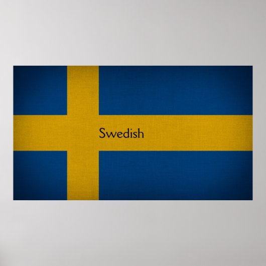 Schwedische Flagge Poster (Vorne)