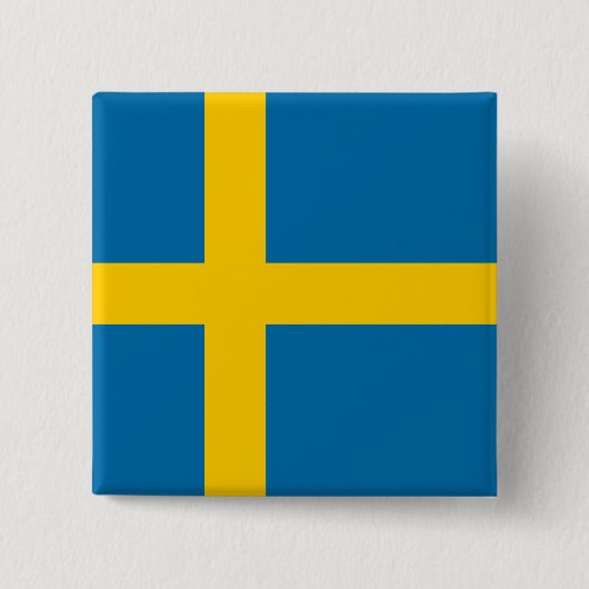 Schwedische Flagge (Schweden) 15 cm Platz Abzeiche Button (Vorderseite)