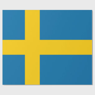 Schwedische Flagge (Schweden) Geschenkpapier