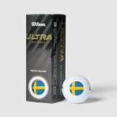 Schwedische Flagge (Schweden) Golfball (Verpackungen)
