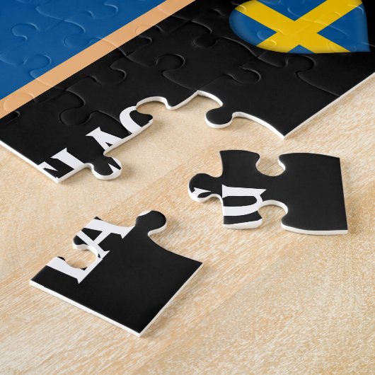 Schwedische Flagge / Schweden Jigsaw Puz Puzzle (Seite)