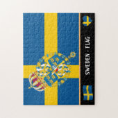 Schwedische Flagge / Schweden Jigsaw Puz Puzzle (Vertikal)