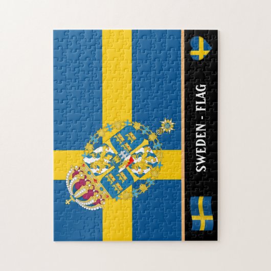 Schwedische Flagge / Schweden Jigsaw Puz Puzzle (Vertikal)