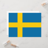 Schwedische Flagge (Schweden) Karte (Vorderseite/Rückseite Beispiel)