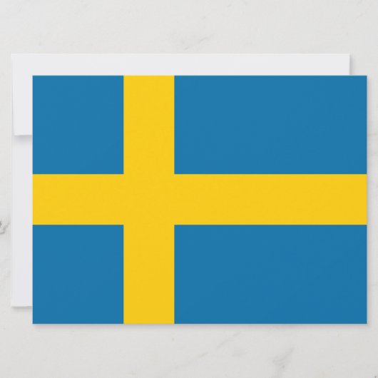 Schwedische Flagge (Schweden) Karte (Vorderseite)