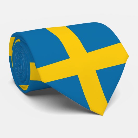Schwedische Flagge (Schweden) Krawatte (Gerollt)
