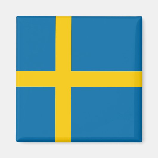 Schwedische Flagge (Schweden) Magnet (Vorne)