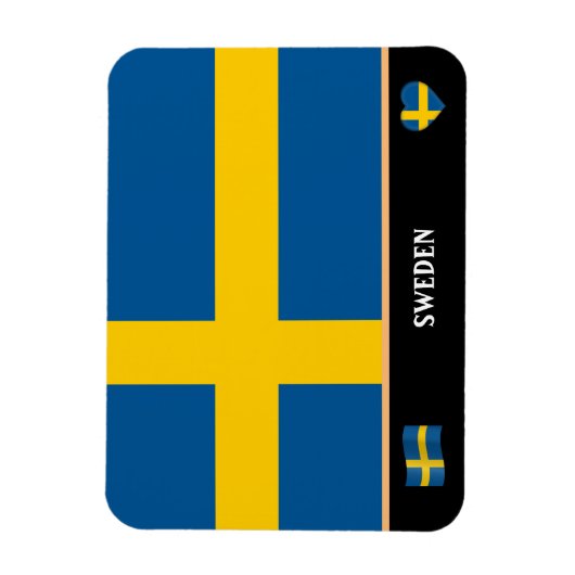 Schwedische Flagge / Schweden Magnet (Vertikal)