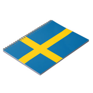 Schwedische Flagge (Schweden) Notebook Notizblock
