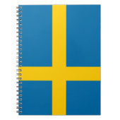 Schwedische Flagge (Schweden) Notebook Notizblock (Vorderseite)