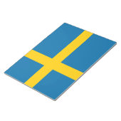 Schwedische Flagge (Schweden) Notepad Notizblock (angewinkelt)