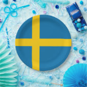 Schwedische Flagge (Schweden) Pappteller (Party)