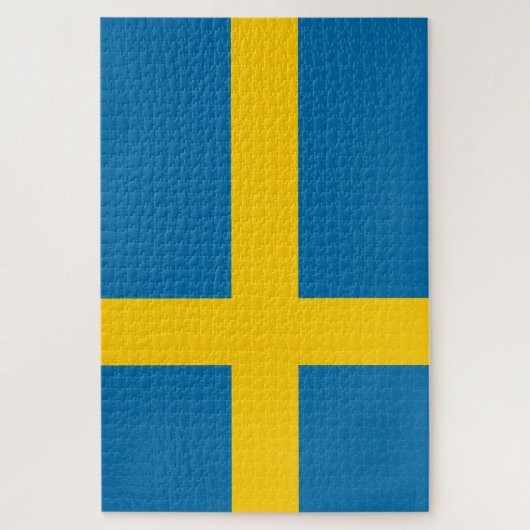 Schwedische Flagge (Schweden) Puzzle (Vertikal)