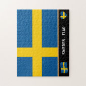 Schwedische Flagge / Schweden Puzzle (Vertikal)