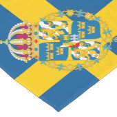 Schwedische Flagge - Schweden - Reisen, Urlaub/Spo Kurzer Tischläufer (Ecke)