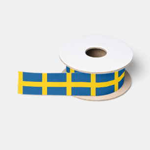 Schwedische Flagge & Schweden - Reisen, Urlaub/Spo Satinband