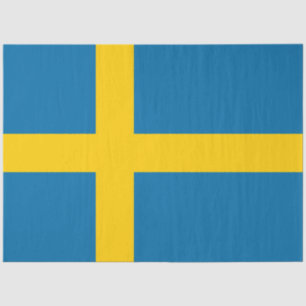 Schwedische Flagge (Schweden) Seidenpapier