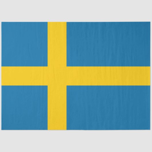 Schwedische Flagge (Schweden) Seidenpapier (Vorderseite)