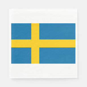 Schwedische Flagge (Schweden) Serviette