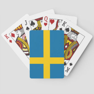 Schwedische Flagge (Schweden) Spielkarten