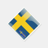 Schwedische Flagge Serviette (Ecke)