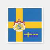 Schwedische Flagge Serviette (Vorderseite)