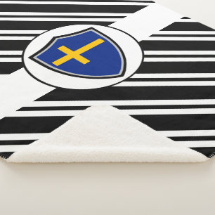 Schwedische Flagge Sherpa Blanket Sherpadecke