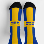 Schwedische Flagge Socken (Oben)
