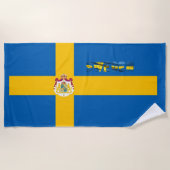 Schwedische Flagge Strandtuch (Vorderseite)