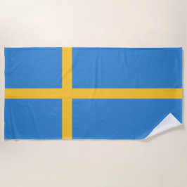 Schwedische Flagge Strandtuch