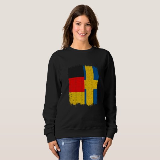 Schwedische Flagge Sweatshirt (Vorne ganz)