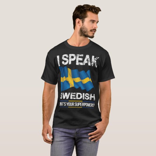 schwedische Flagge T-Shirt (Vorne ganz)