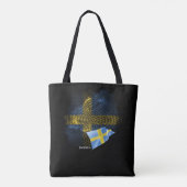 Schwedische Flagge Tasche (Rückseite)
