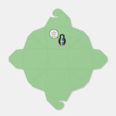 Schwedische Flagge - Vortrag von Frau Penguin Pers Geschenkschachtel (Ungefaltet)