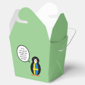 Schwedische Flagge - Vortrag von Frau Penguin Pers Geschenkschachtel (Geöffnet)