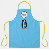 Schwedische Flagge - Vortrag von Frau Penguin Pers Schürze (Vorderseite)