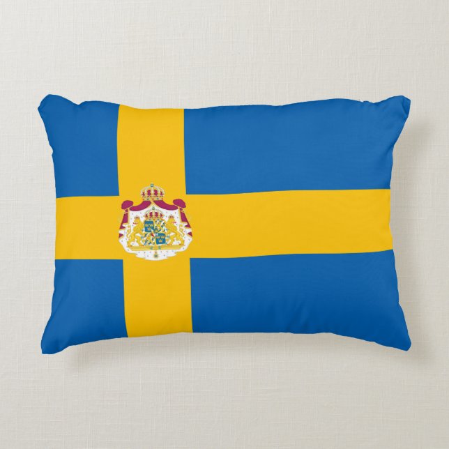 Schwedische Flagge Zierkissen (Vorderseite)