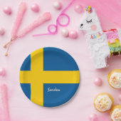 Schwedische Flaggenstaaten, Teller, Party, Sport,  Pappteller (Party)