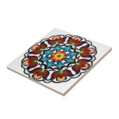 schwedische Fliesen im antiken Stil rote Blume (Seite)