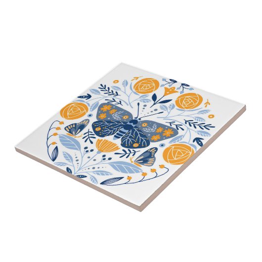 Schwedische Fliesen, moderne Blumenmuster Fliese (Seite)