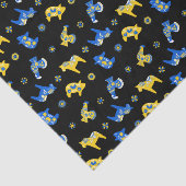 Schwedische Folk Dala Animals Seidenpapier (Ausschnitt)